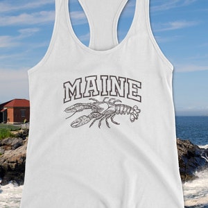 Maine Lobster Tank Top - Lobster Drawing
