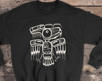 Haida Art Tlingit Eagle Native Sweater - Native Sweatshirt
