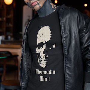 Memento Mori Black Skull Shirt