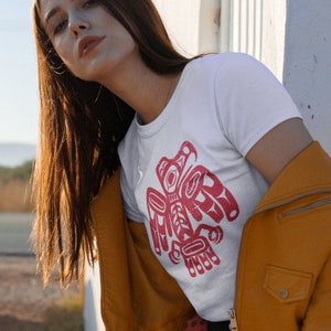 Tlingit Haida Art Eagle Shirt - Indigenous Women&#39;s Tee