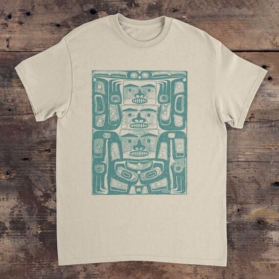 Haida Ceremonial Bear Native American Tee. Tlingit Indigenous Art Classic Tee