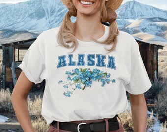 Forget Me Not Alaska Shirt - Forget Me Nots Alaska State Flower - Forget-Me-Not - Classic Tee