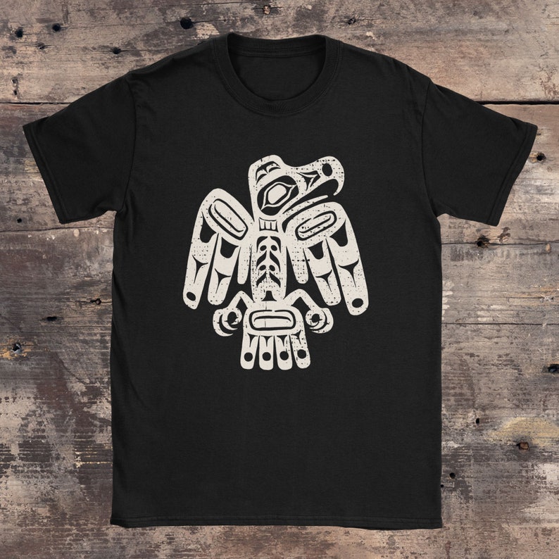 Haida Art Tlingit Indigenous Shirt Eagle Shirt Lightweight Tee - Etsy
