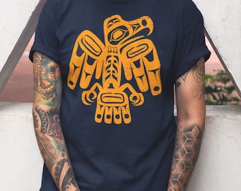 Haida Art Tlingit Indigenous Shirt - Eagle Shirt - Lightweight Tee