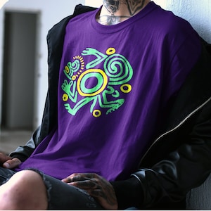Mayan Monkey Tee. Ancient Mesoamerican Native Art. Mexican Azteca Classic Shirt
