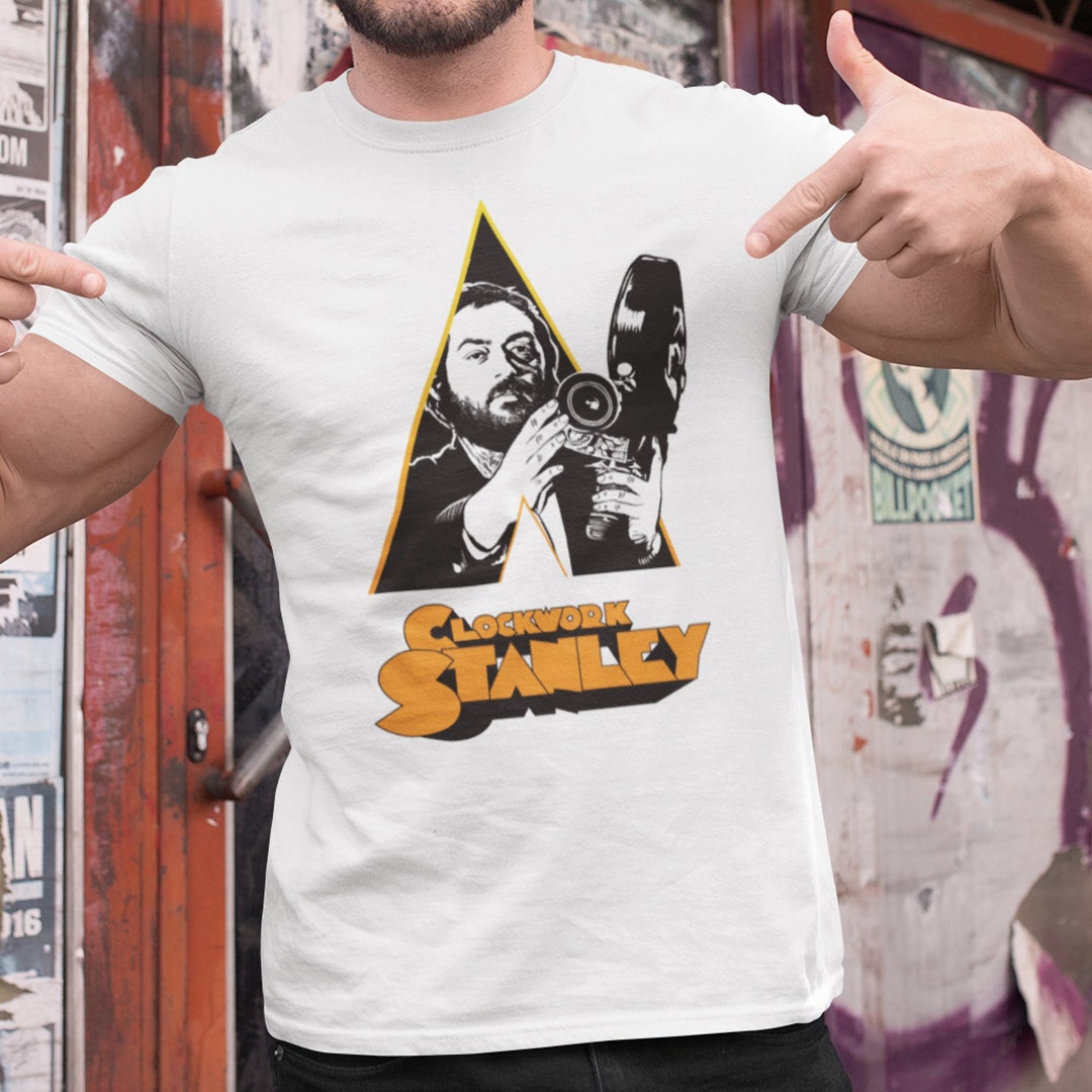 Droog Herren T-Shirt Stanley Kubrick Uhrwerk Orange T-Shirt - Alex Droog STANLEY Kubrick Graphic T-Shirt Orange
