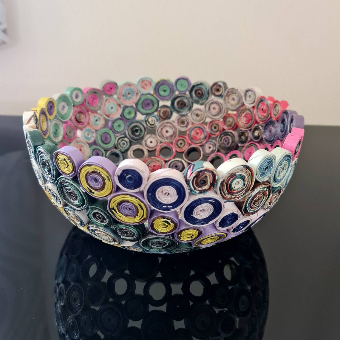 Recycled Magazine Paper Basket Etsy