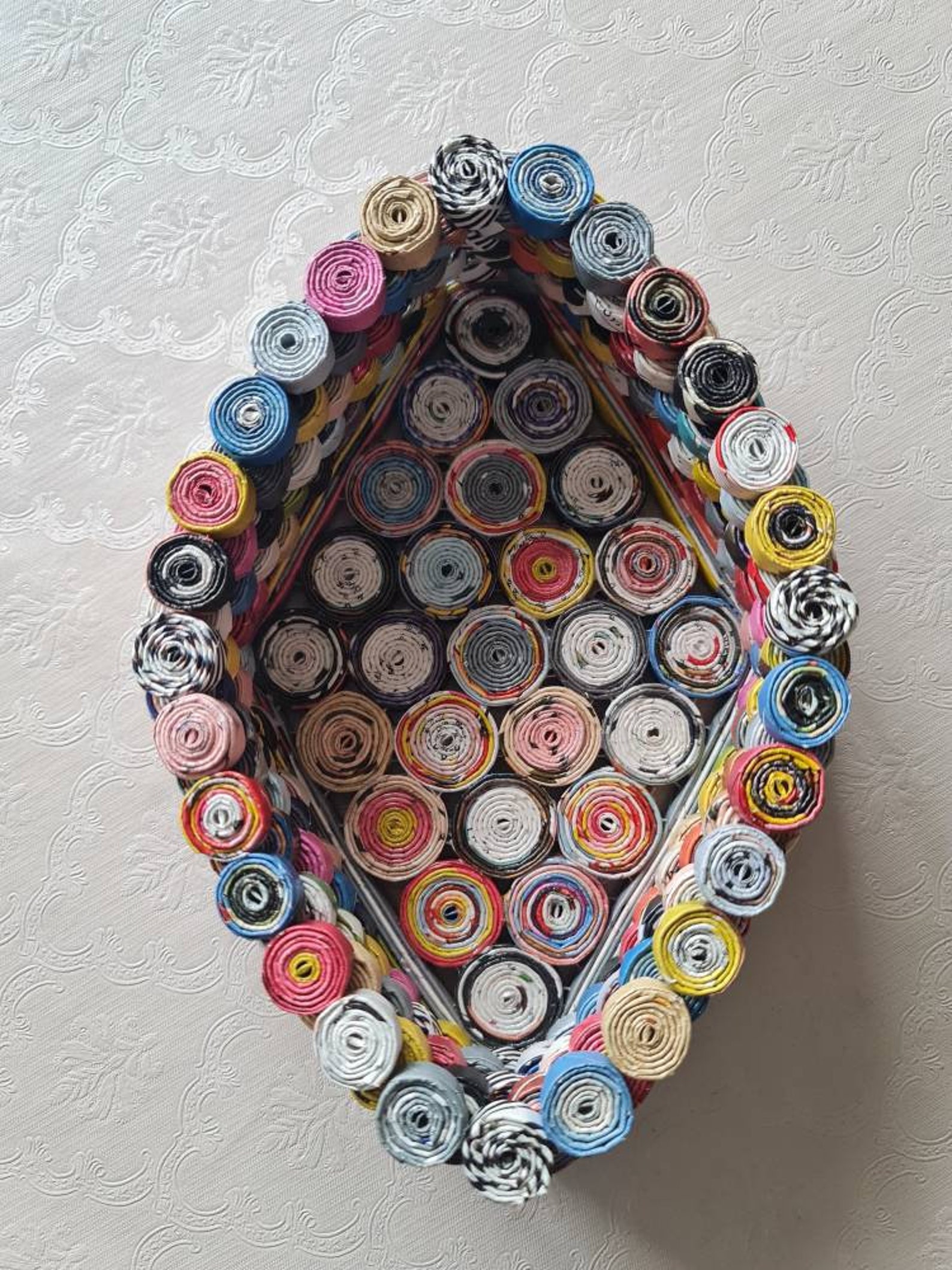 Decorative Paper Magazine Quilled Bowl Etsy Sweden