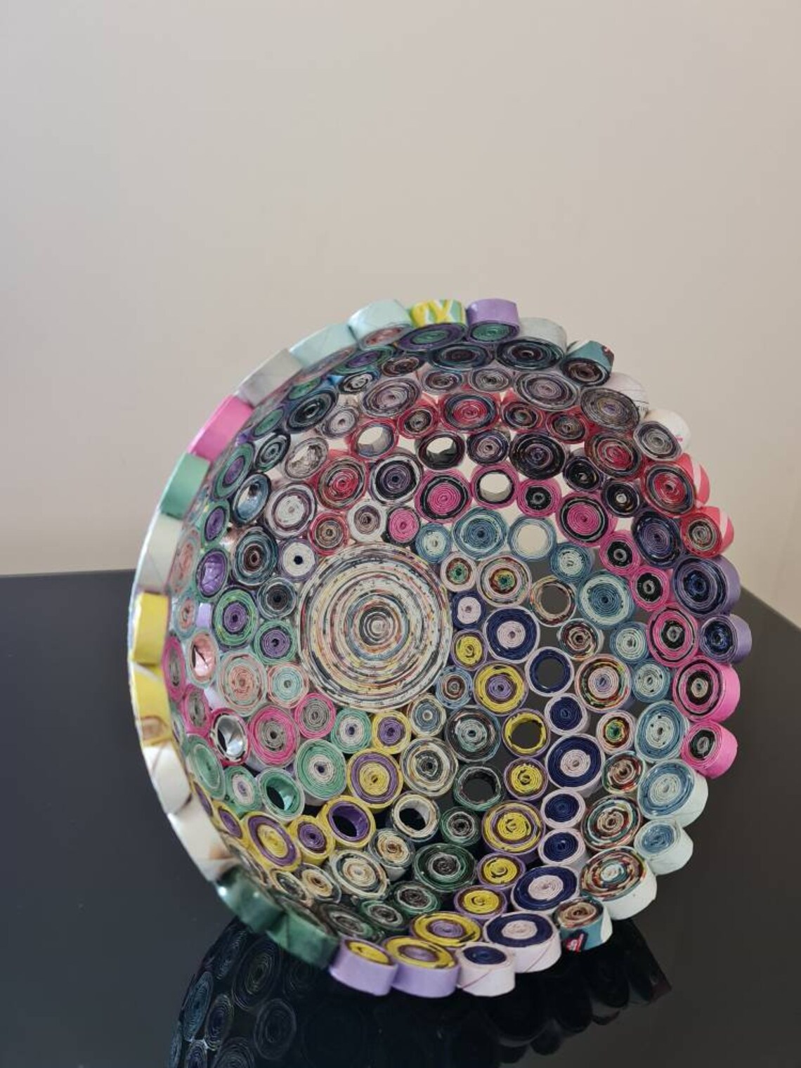 Recycled Magazine Paper Basket Etsy