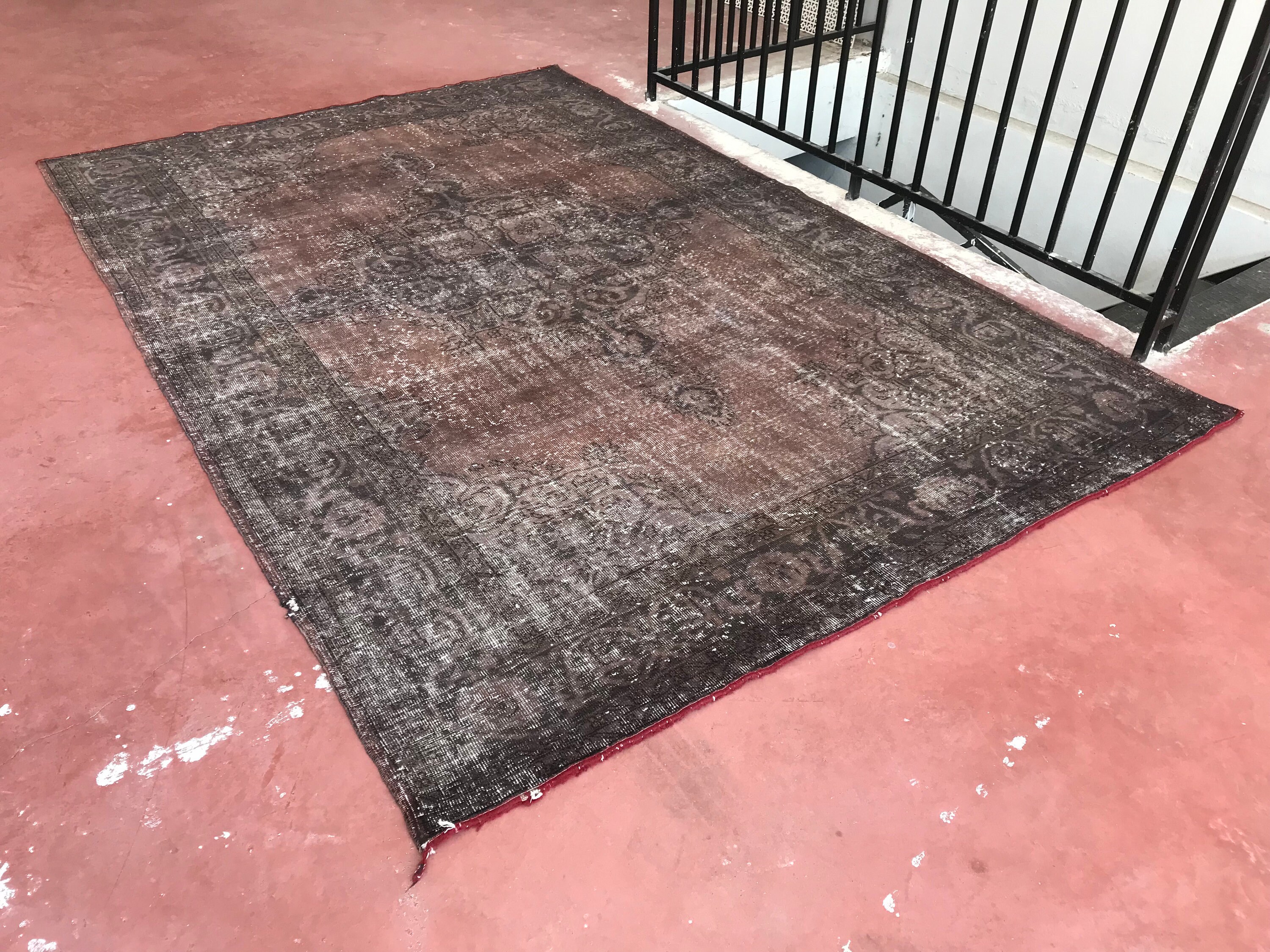 HANDMADE RUG Vintage Wool Rug 6.9x10.5 feet Faded Rug Etsy