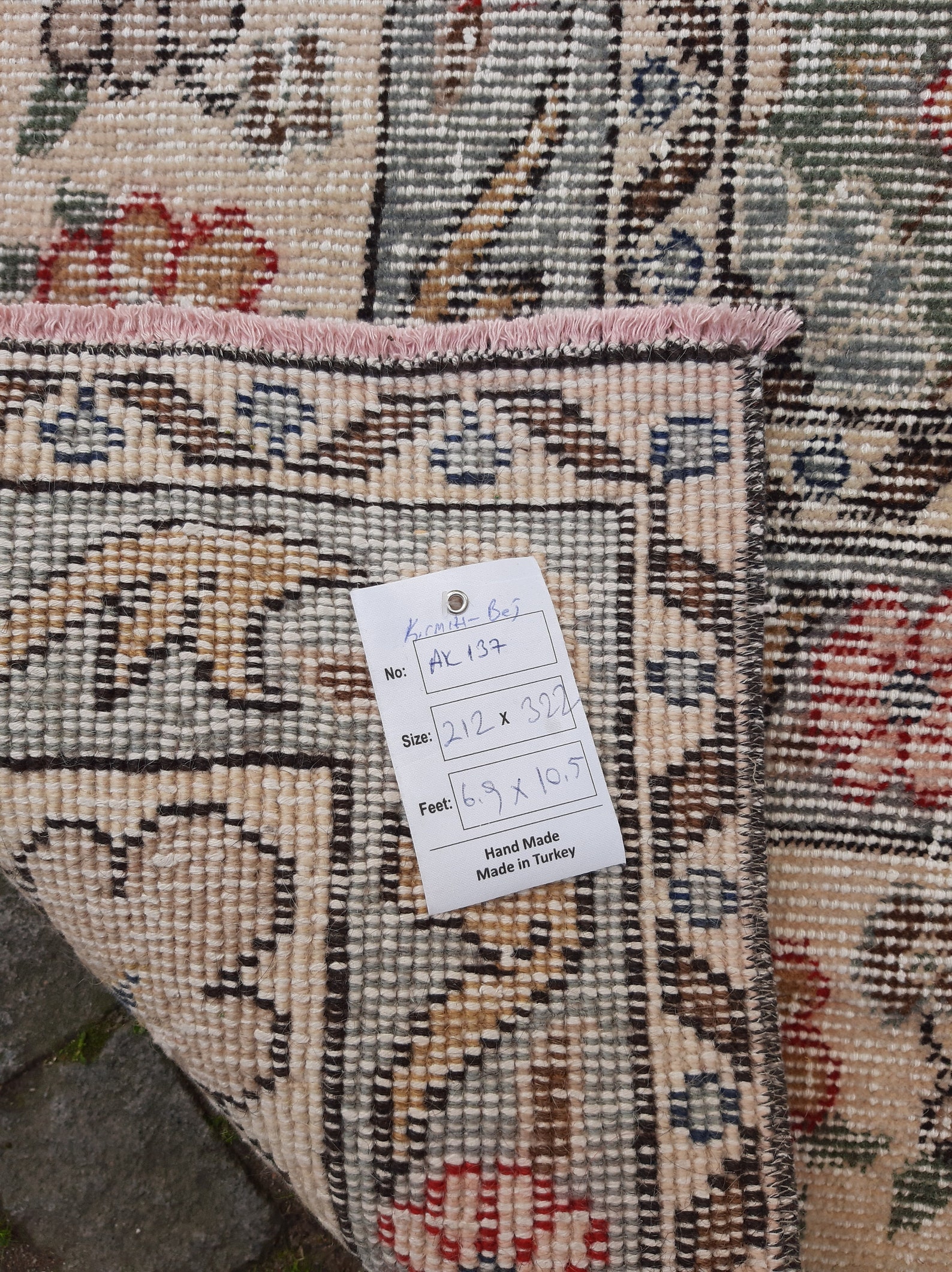 Turkish Salon Rug Vintage Area Rug 6.9x10.5 Ft Oushak Rug Etsy UK