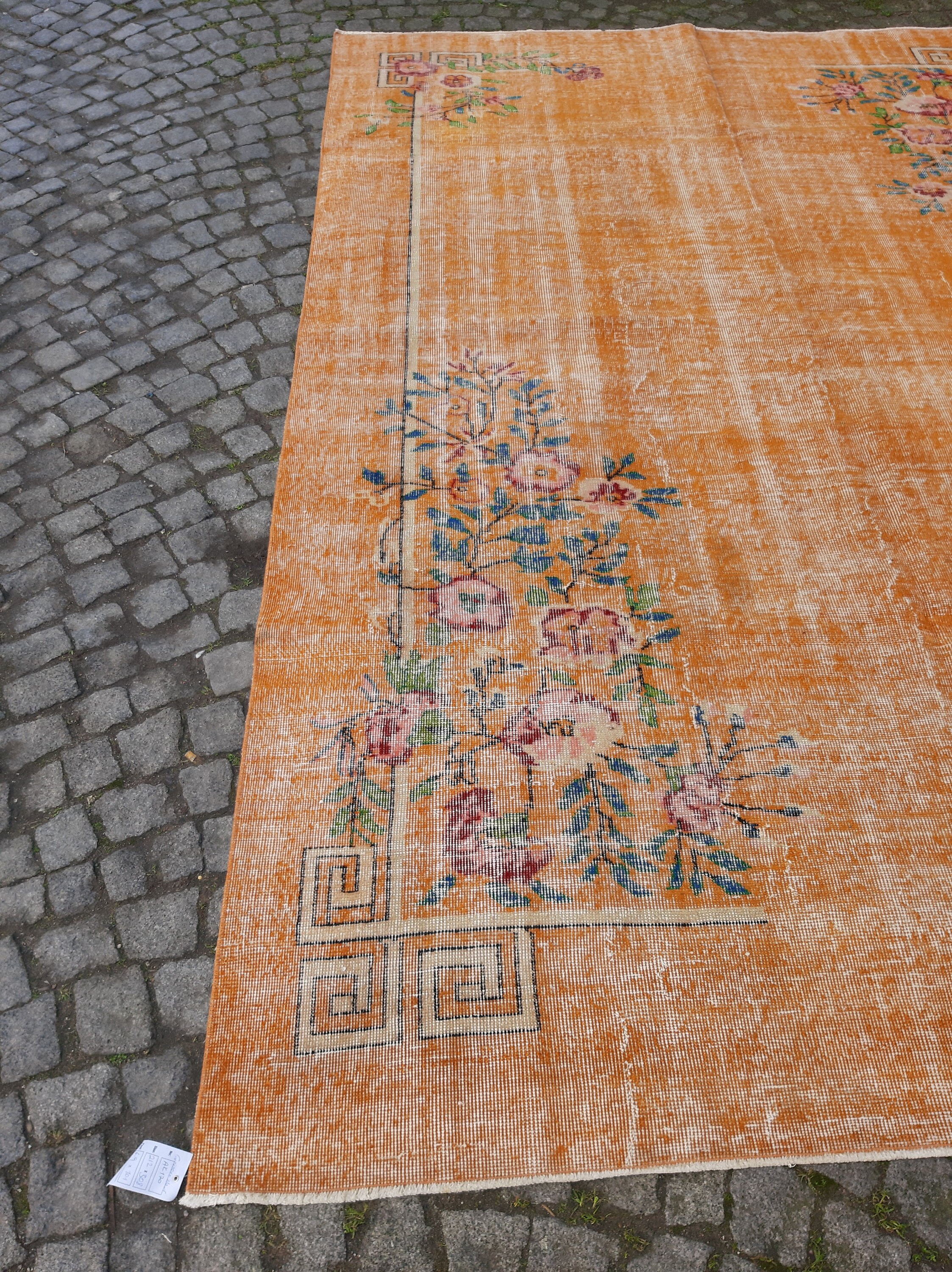 Mute Color Vintage Rug 6.9x10.1 Ft Vintage Area Rug Oushak Etsy UK