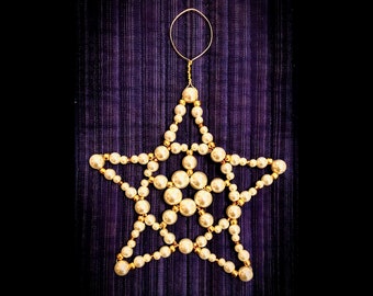 Pearl and Gold Star Ornament