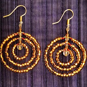 Three-ring Mobile Earrings image 1