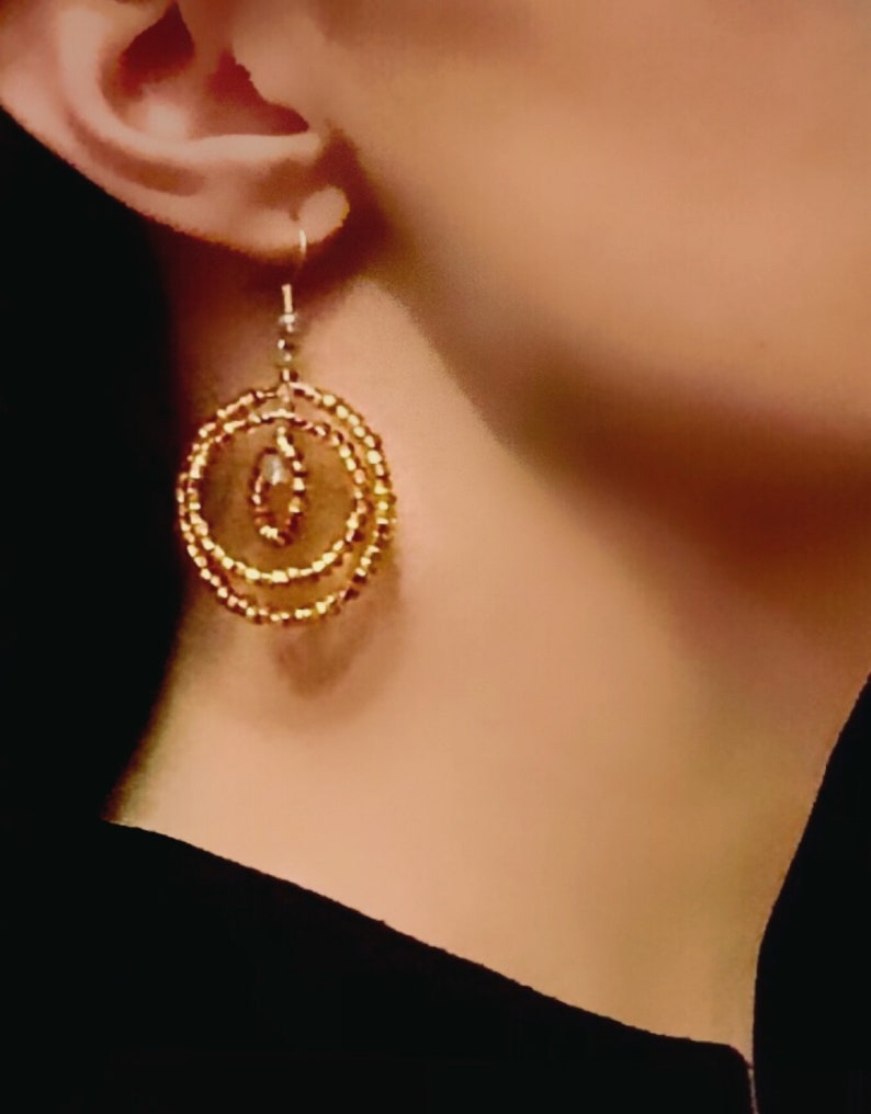 Three-ring Mobile Earrings image 2