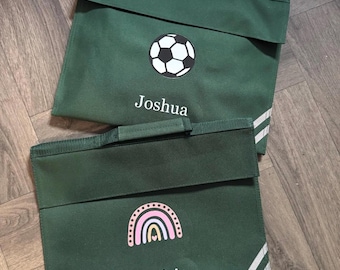 School Book Bag, Back To School, Personalised Book Bag, Homework Bags,