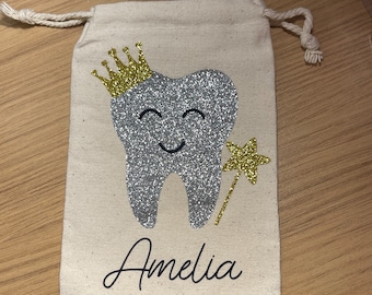 Personalised Tooth Fairy Bag, Keepsake Tooth Fairy, Tooth Fairy Pouch, 1st Tooth, Children's Gift, First Tooth