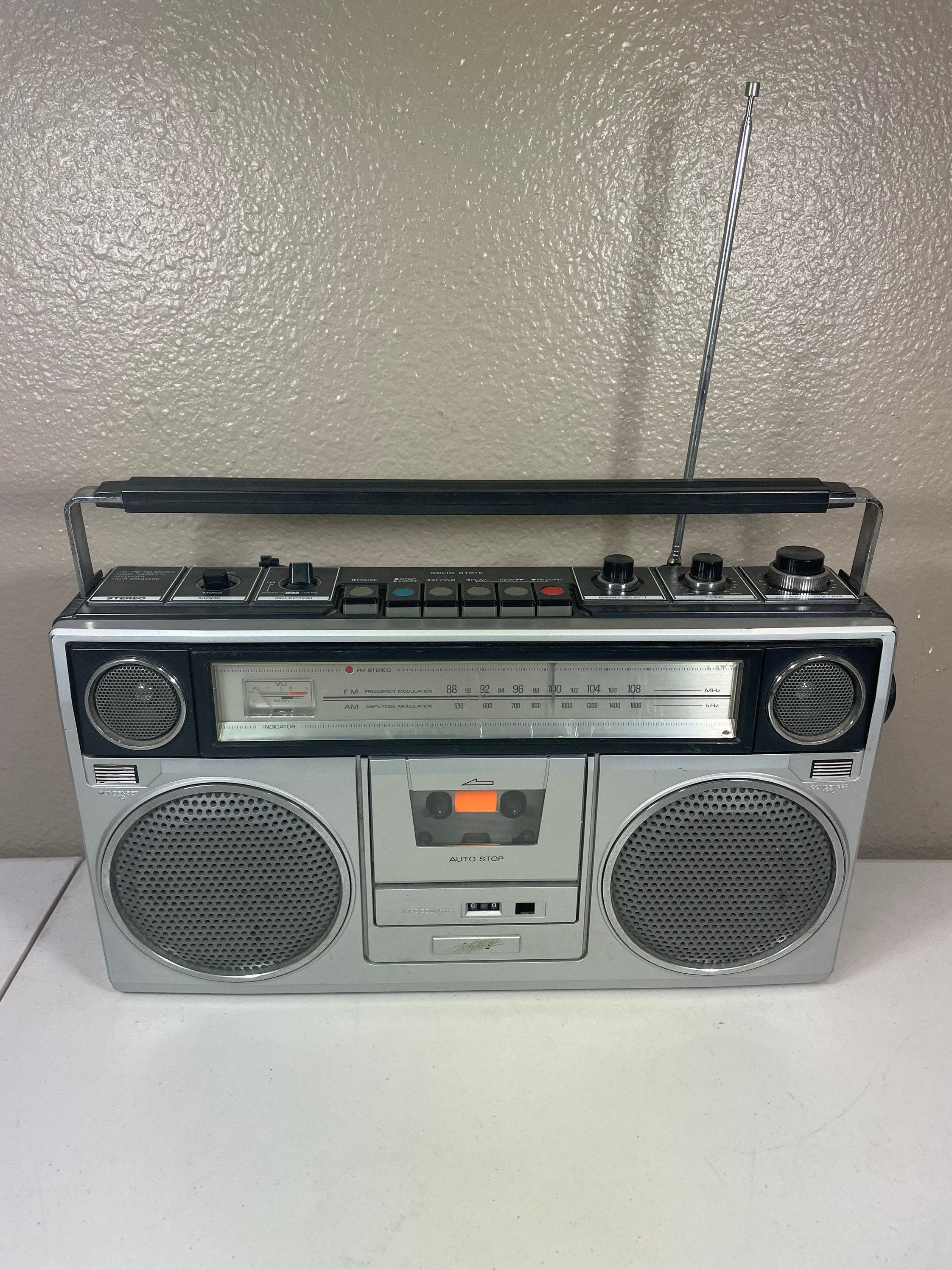 Vintage Sears Roebuck AM FM Radio Cassette Player Boom Box | Etsy