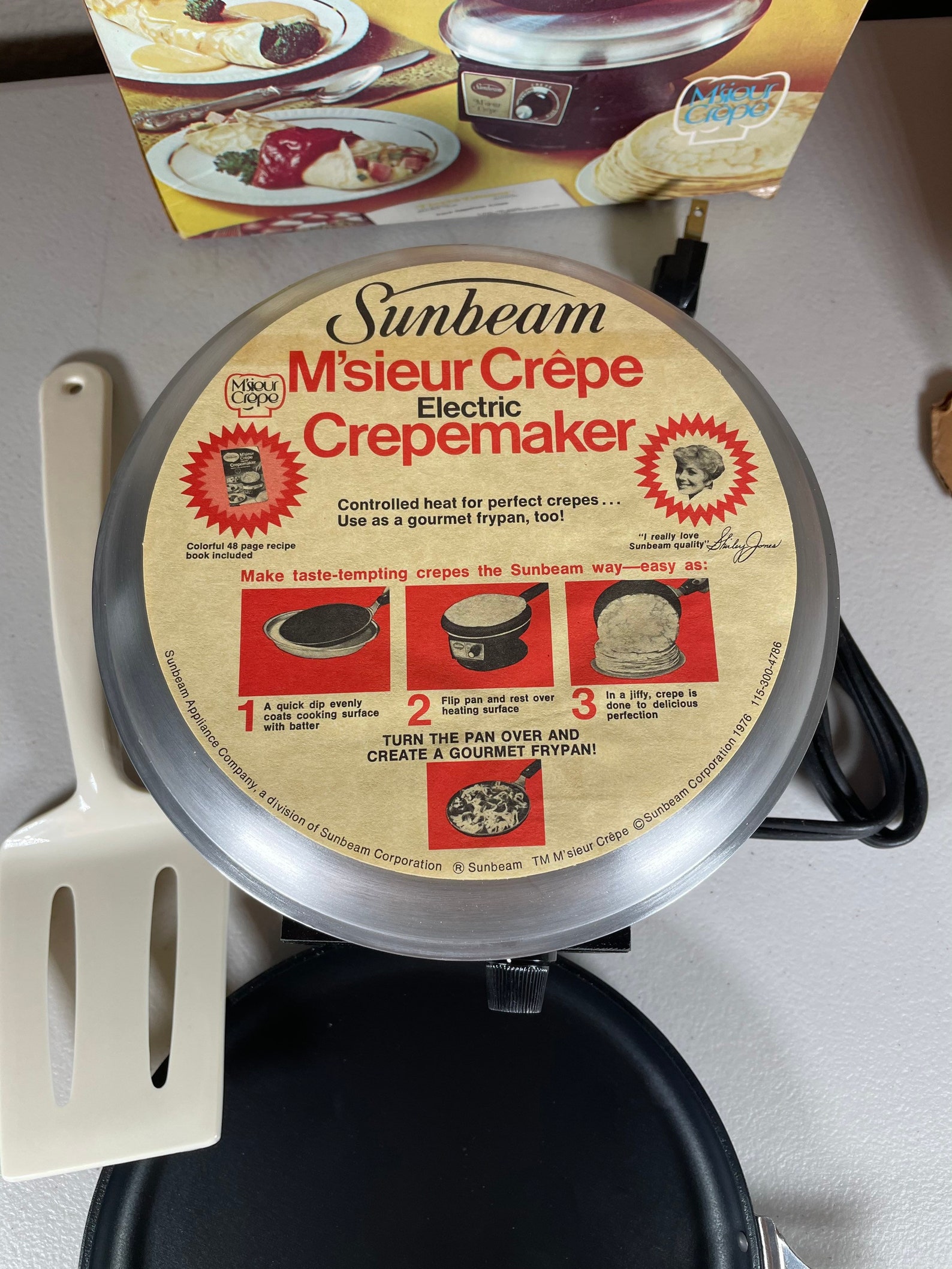 Vintage Sunbeam Crepe Maker Model 3010 NEW Msieur Crepe Etsy