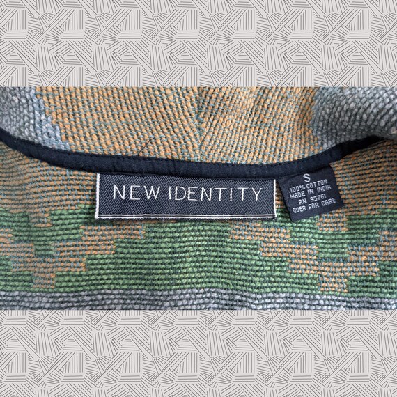 Abstract Geometric Southwest Pattern Woven Crop J… - image 7