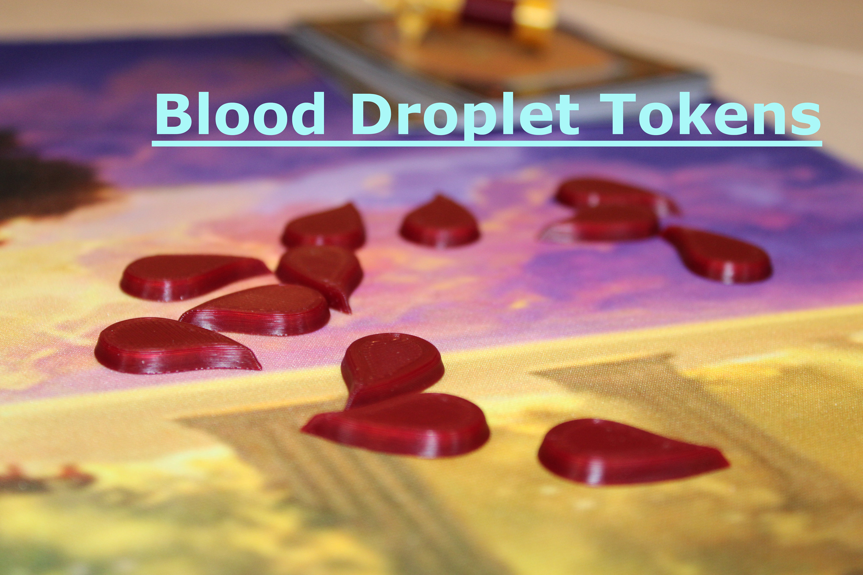 Blood Tokens Magic the Gathering Card Game Marker — PrintsLeo3D