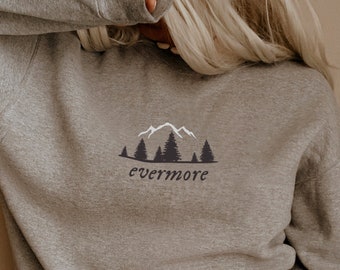 Evermore Crewneck Sweatshirt, Evermore Album Inspired Sweatshirt, Vintage clothing