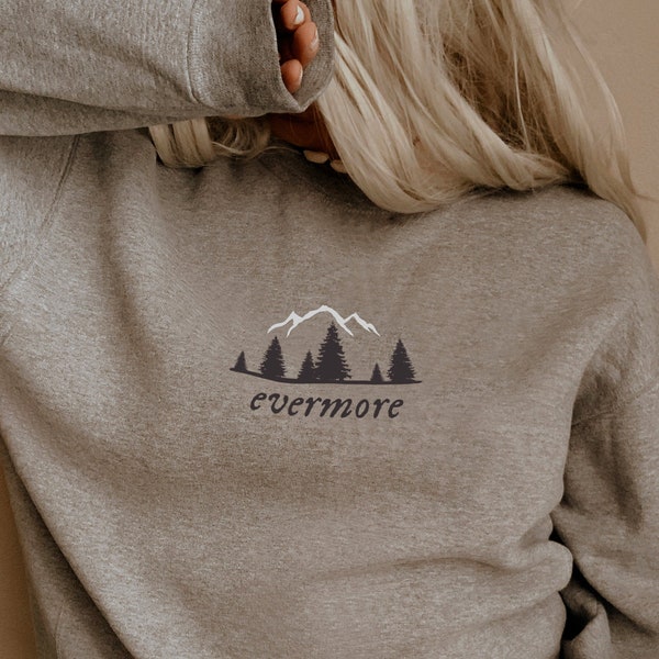 Evermore Rundhals-Sweatshirt, Evermore Album inspiriert Sweatshirt, Vintage-Kleidung