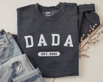 Felpa Con cappuccio Dada Est 2021, regalo annuncio bambino, pullover annuncio gravidanza