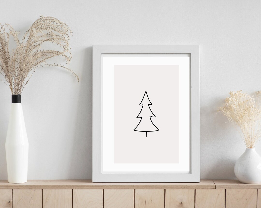Christmas Wall Art, Tree Wall Art, Printable Wall Art, Christmas Sign