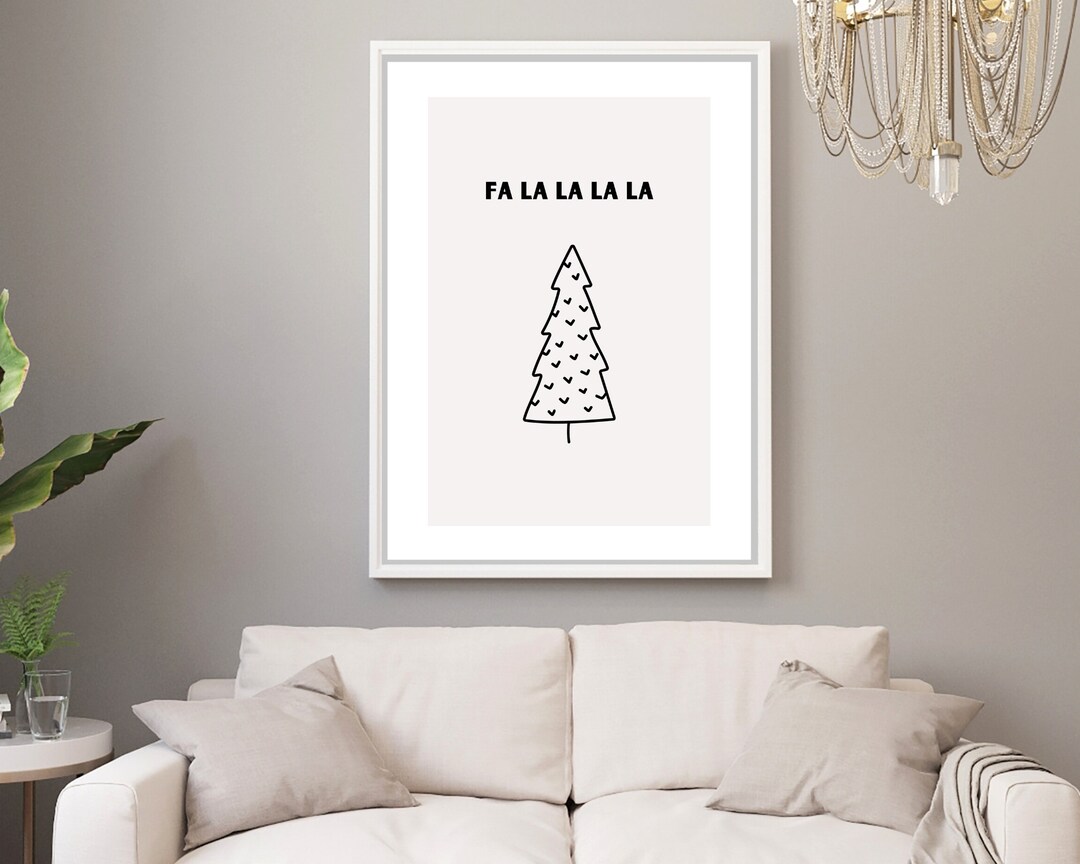 Christmas Wall Art, Tree Wall Art, Printable Wall Art, Christmas Sign