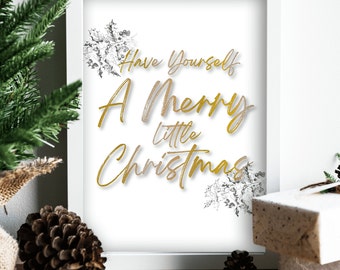 Merry Christmas Print | Christmas Poster | A4 Wall Print | Family Christmas Print | Christmas Decor 2021 | Home Wall Print | Christmas Gifts