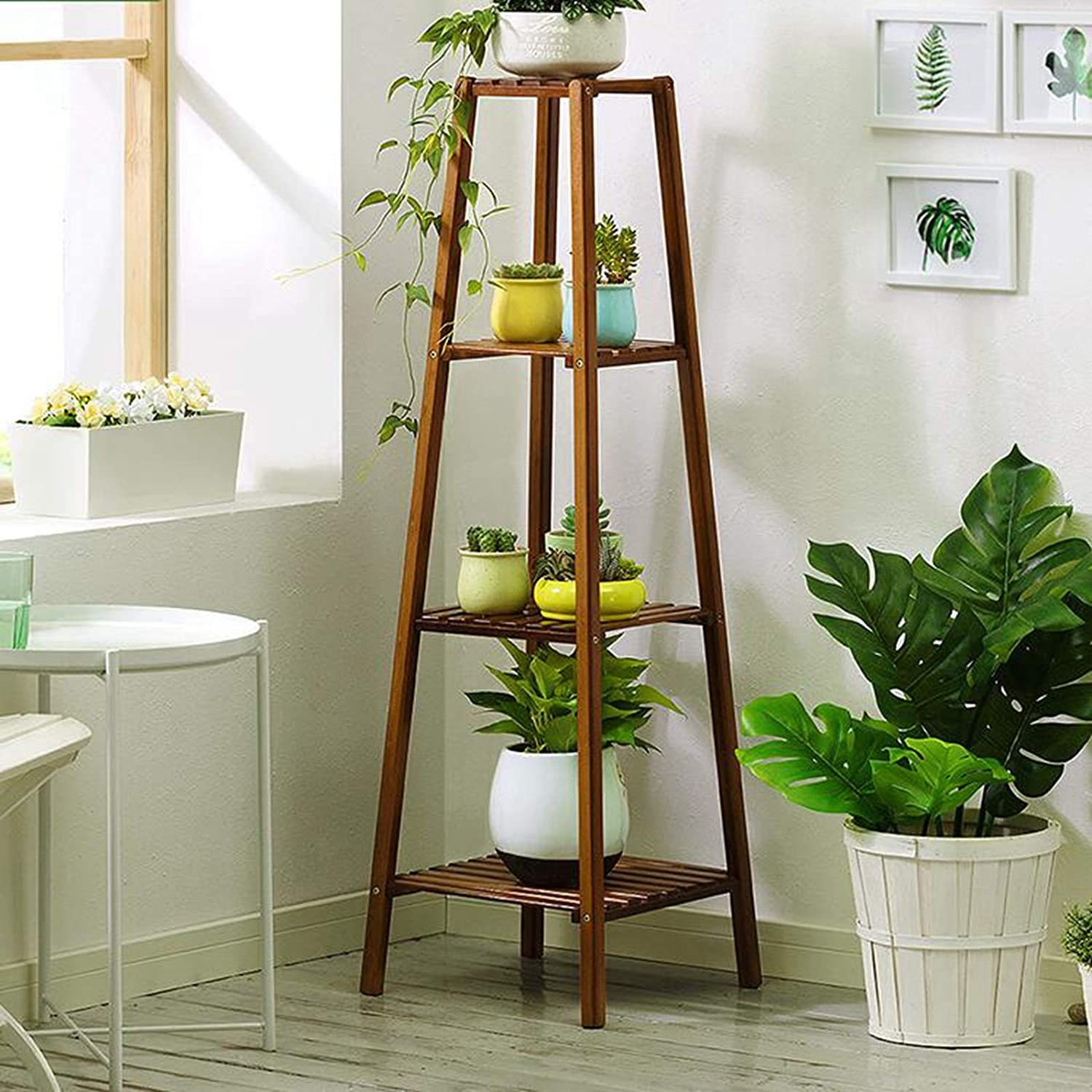 Modern Bamboo Plant Stand Multi Tier Plant Stand Flower