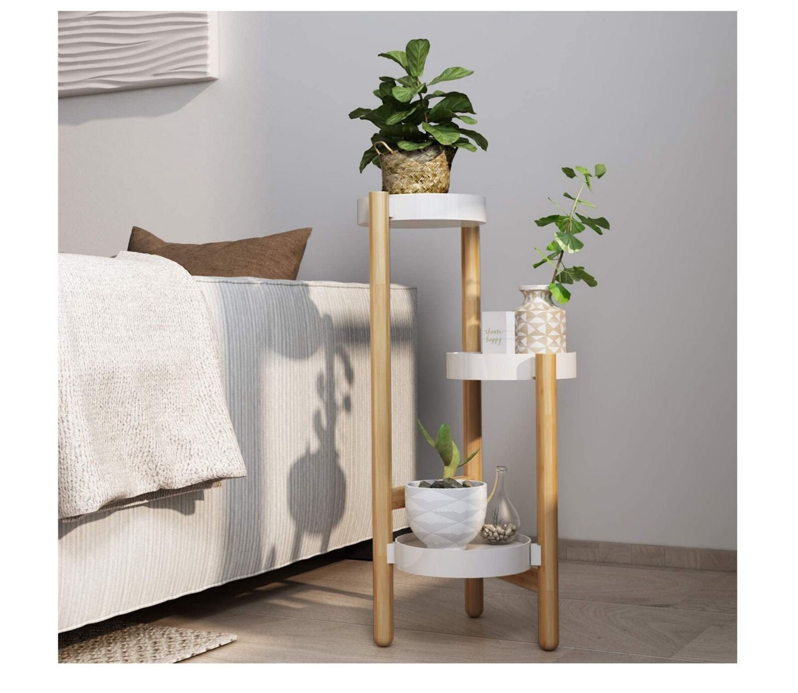Modern Bamboo Plant Stands Tall Corner Plant Stand Holder & Etsy