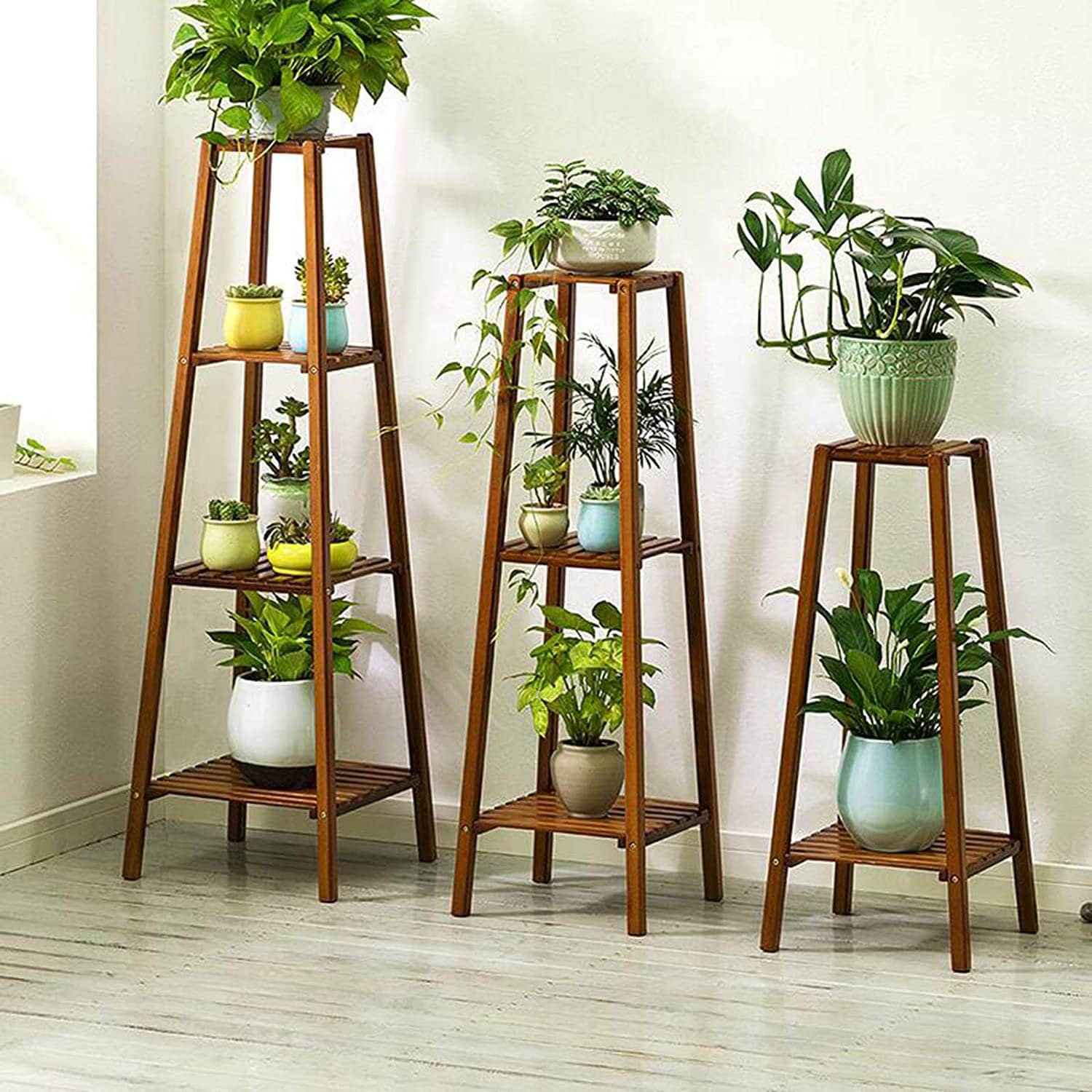 Modern Bamboo Plant Stand Multi Tier Plant Stand Flower Rack Etsy