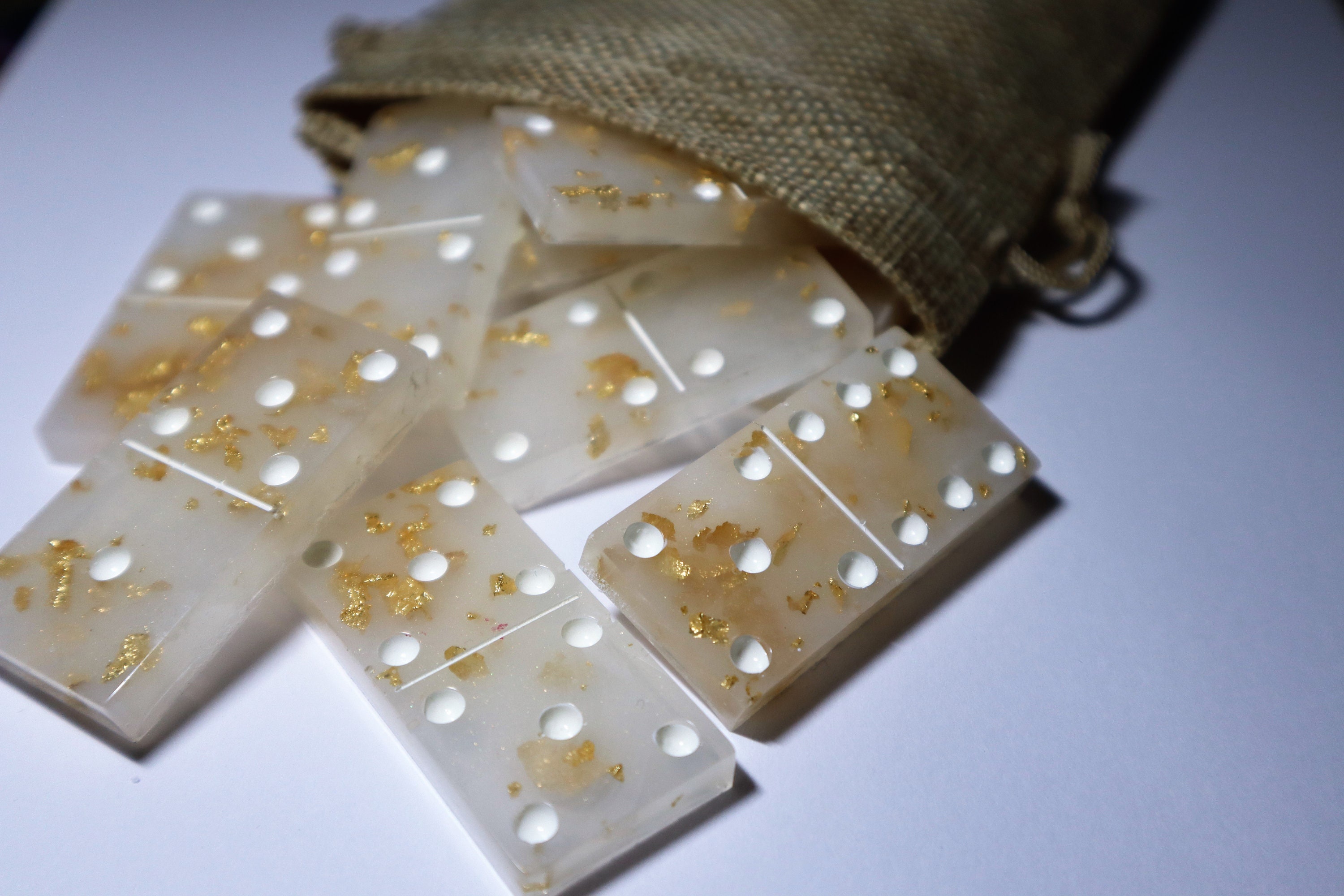 CUSTOM full set of 28 resin dominos Etsy