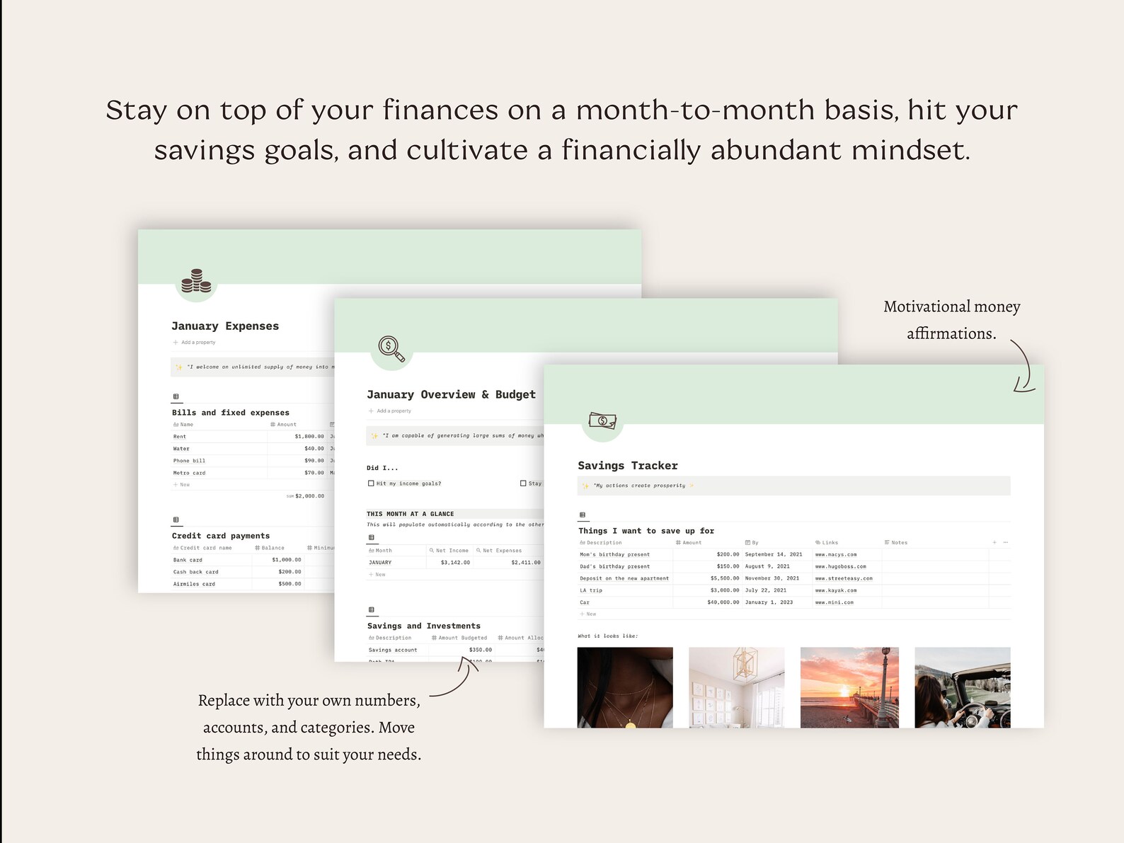 Budget and Finance Tracker Notion Template Finance Notion - Etsy