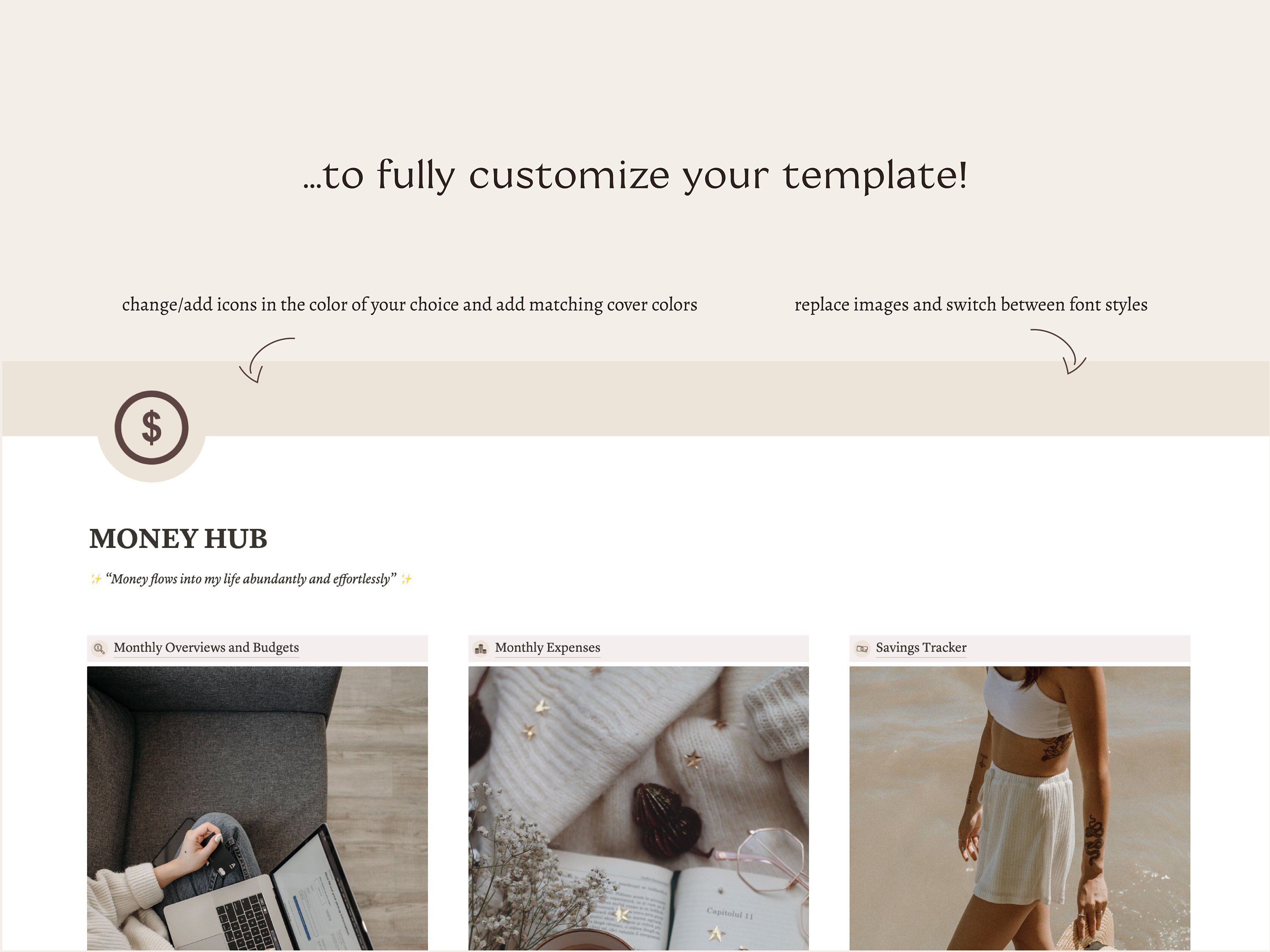Budget and Finance Tracker Notion Template | Monthly Expense Tracker ...