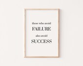 Success Quote, Wall Art Quotes, Typography Print, Digital Download, Digital Prints, Quote, Wall Art, Printable Quotes