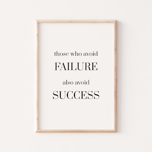 Success Quote, Wall Art Quotes, Typography Print, Digital Download, Digital Prints, Quote, Wall Art, Printable Quotes