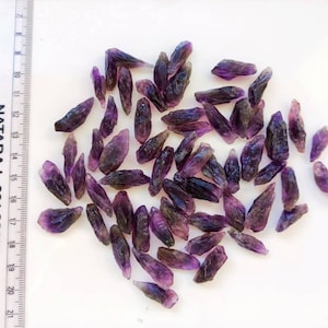 Elongated African Amethyst Crystal Points: Bulk Lot (20-25MM)