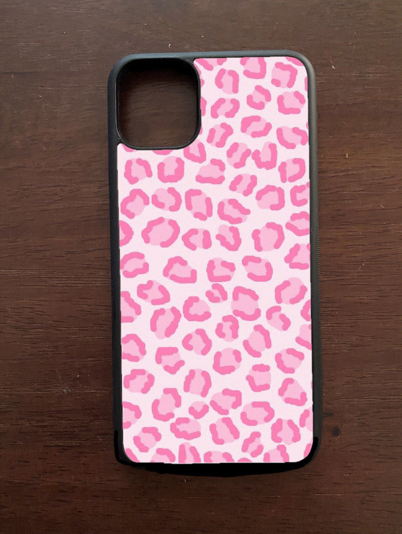 Cheetah Print Phone Case Grey Pink | Etsy