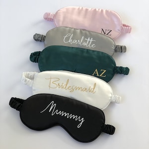 Personalised eye mask, Sleep eyemask, travel sleepmask, bridesmaid gift, personalised travel sleep eye mask, sleepover custom gift