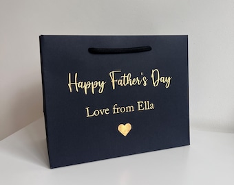 Personalised Fathers Day Gift Bag; Fathers Day Gift Bag, Fathers Day Present, Personalised Gift Bag, Gift for dad, Custom dad gift bag