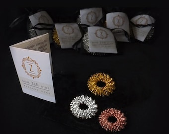 Acupressure Rings, Set of 3 acupressure rings, Pain reliever rings, Reflexology ring, Finger massage Ring, Sensory finger massage ring [3M]