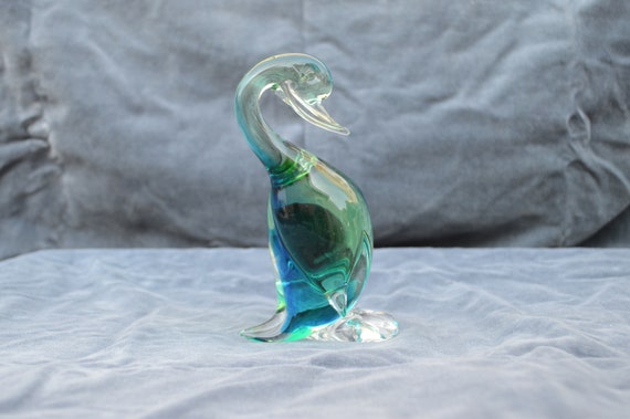Murano Glass Bird Archimede Seguso ムラーノ Archimede Seguso Murano Glass Duck - Etsy