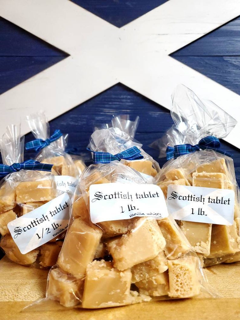 Butterscotch Scottish Tablet Candy Flavored Authentic Scotland Family Recipe / Britain / British / European Sweet Dessert Gift image 2