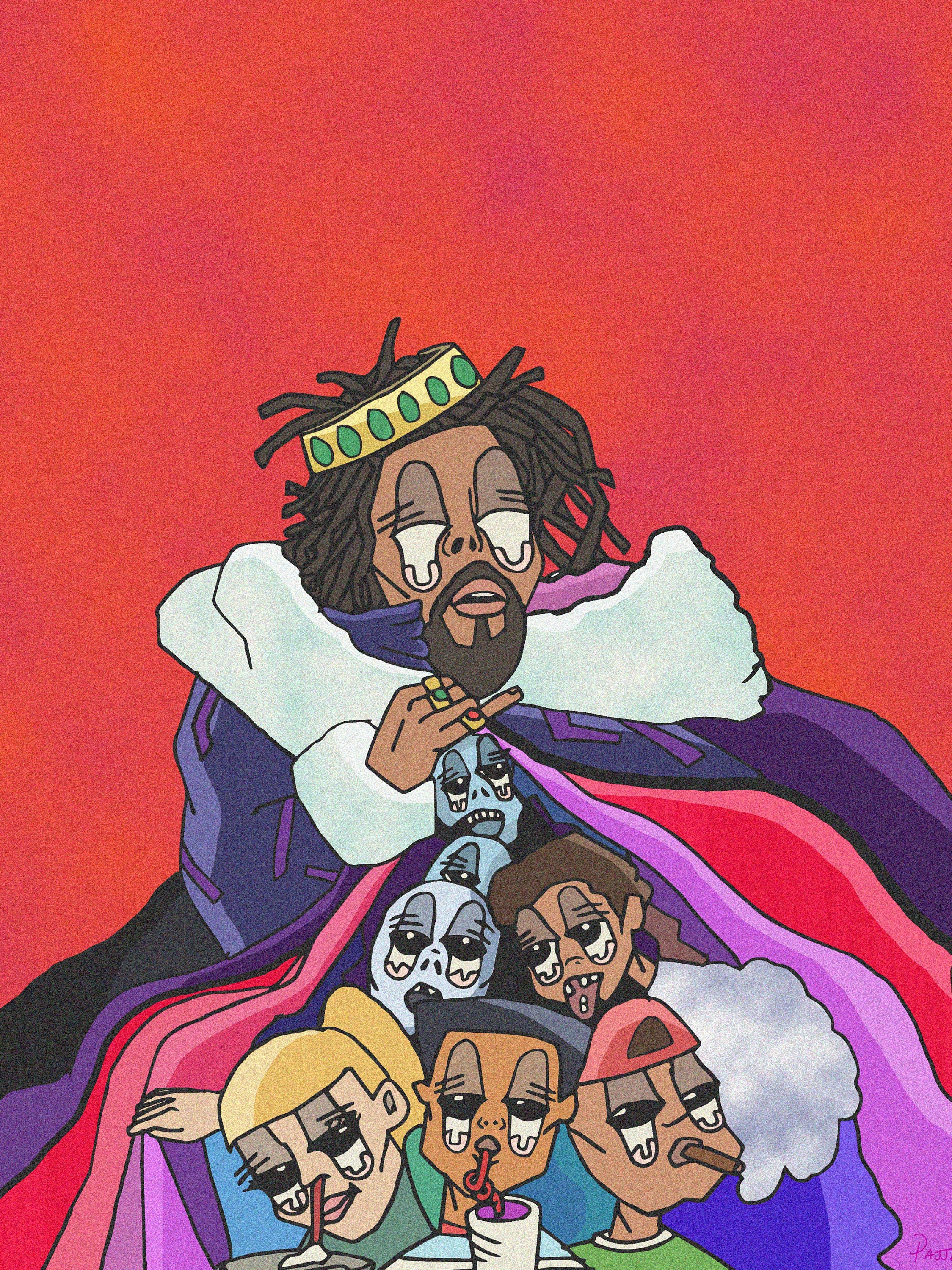 Kendrick Lamar unknown artist #blackart  Kendrick lamar, Rapper kendrick  lamar, Stencil art