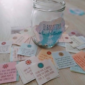 Il Barattolo della Motivazione - Carte stampabili con messaggi positivi mandala - Carte motivazionali in italiano