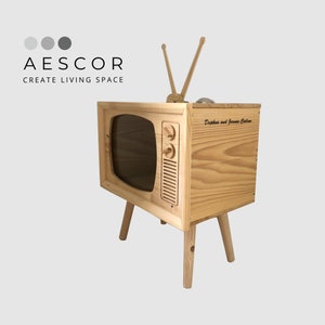 Unique Wooden Aquarium TV model is designed and processed image 5