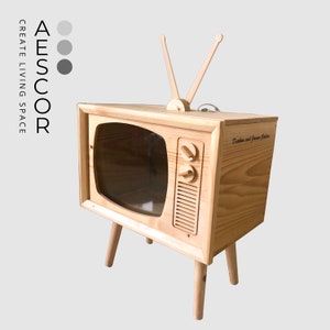 Unique Wooden Aquarium TV model is designed and processed image 8